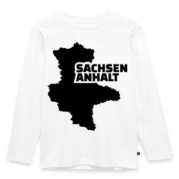 Sachsen Anhalt - Kinder Premium Bio Langarmshirt - Weiß - Vorne - AI Model Kid Female (0cm)