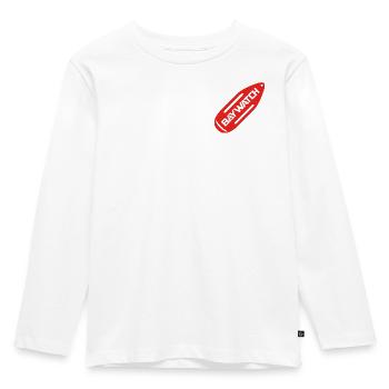 Baywatch Red Buoy Chest Design - Kids' Premium Longsleeve Shirt - white - Front - AI Model Kid Female (0cm)