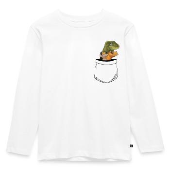 pocket geckos - Kids' Premium Longsleeve Shirt - white - Front - AI Model Kid Female (0cm)