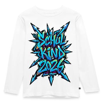 Élève 2026 Graffiti 1ère année - T-shirt manches longues Premium Enfant - blanc - Devant - AI Model Kid Female (0cm)