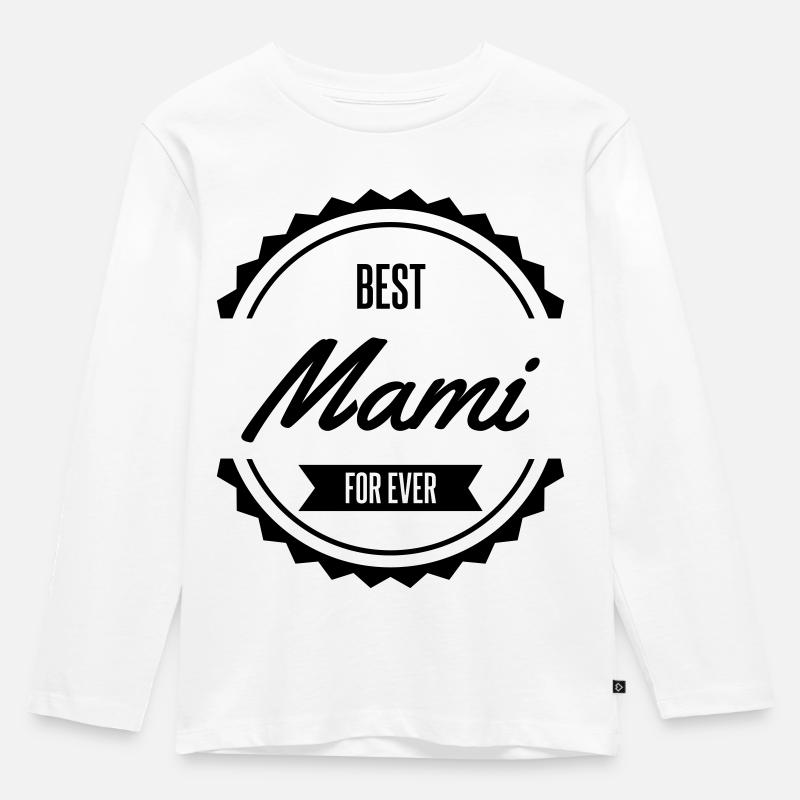 best mami - Kinder Premium Bio Langarmshirt - Weiß