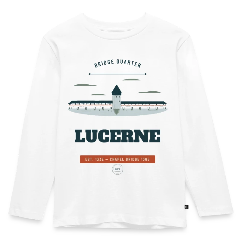 Abzeichen Lucerne auf kids' premium longsleeve shirt