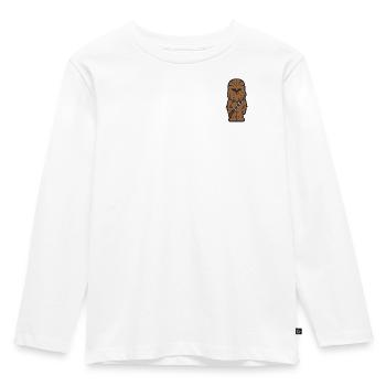 Star Wars Chewbacca Chestprint - Kinder Premium Bio Langarmshirt - Weiß - Vorne - AI Model Kid Female (0cm)