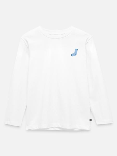 SOCKEN - Kinder Premium Bio Langarmshirt - Weiß
