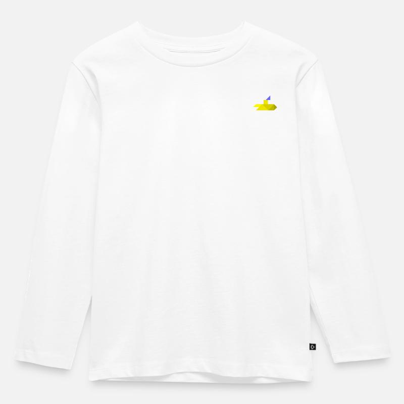U-Boot - Tangram - Kinder Premium Bio Langarmshirt - Weiß