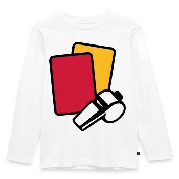 Referee - Kids' Premium Longsleeve Shirt - white - Front - AI Model Kid Female (0cm)