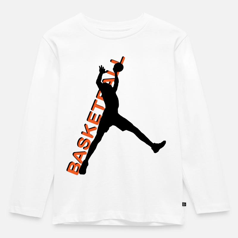 Sport. - Kinder Premium Bio Langarmshirt - Weiß