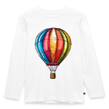 Balloon - Kids' Premium Longsleeve Shirt - white - Front - AI Model Kid Female (0cm)