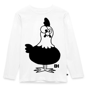 Poulet - T-shirt manches longues Premium Enfant - blanc - Devant - AI Model Kid Female (0cm)