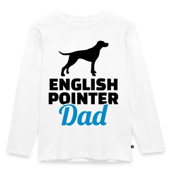 English Pointer - Kids' Premium Longsleeve Shirt - white - Front - AI Model Kid Female (0cm)