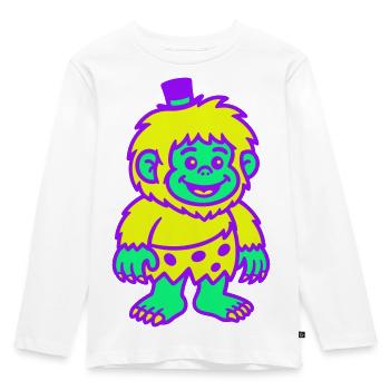 Guy with a hat - Kids' Premium Longsleeve Shirt - white - Front - AI Model Kid Female (0cm)
