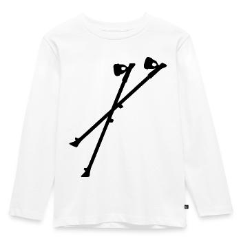 Nordic Walking - Kids' Premium Longsleeve Shirt - white - Front - AI Model Kid Female (0cm)