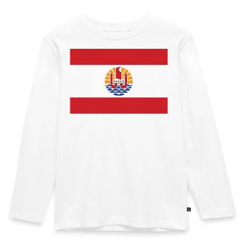Polynésie - T-shirt manches longues Premium Enfant - blanc - Devant - AI Model Kid Female (0cm)
