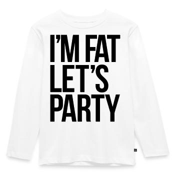party - Kinder Premium Bio Langarmshirt - Weiß - Vorne - AI Model Kid Female (0cm)