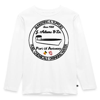 Logo Bunkering & supplying vessel Port of Antwerp - Kids' Premium Longsleeve Shirt - white - Front - AI Model Kid Female (0cm)