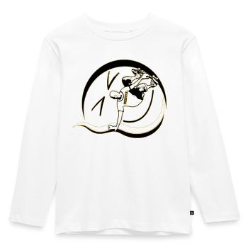 Skateboard en Freestyle - T-shirt manches longues Premium Enfant - blanc - Devant - AI Model Kid Female (0cm)