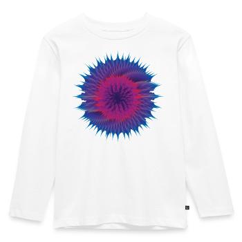 Vector Flower - Kids' Premium Longsleeve Shirt - white - Front - AI Model Kid Female (0cm)