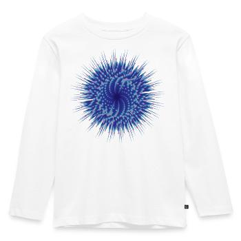 Vector Flower - Kids' Premium Longsleeve Shirt - white - Front - AI Model Kid Female (0cm)