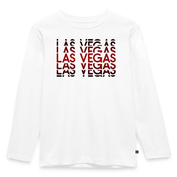 Las Vegas Neon Muster - Kinder Premium Bio Langarmshirt - Weiß - Vorne - AI Model Kid Female (0cm)