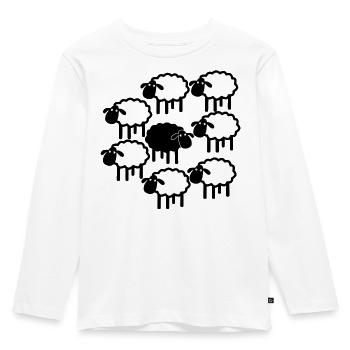 Parade des moutons de minuit - T-shirt manches longues Premium Enfant - blanc - Devant - AI Model Kid Female (0cm)