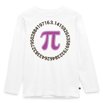 Pi Day - Happy Pi Day - Kids' Premium Longsleeve Shirt - white - Front - AI Model Kid Female (0cm)