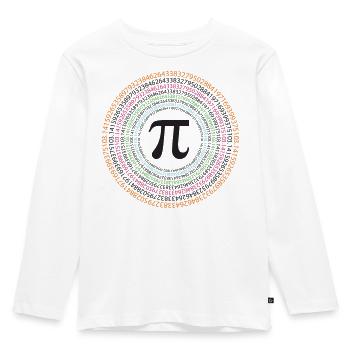 Pi Day - Happy Pi Day - Kids' Premium Longsleeve Shirt - white - Front - AI Model Kid Female (0cm)