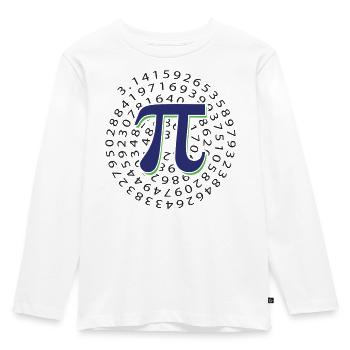 Pi Day - Happy Pi Day - Kids' Premium Longsleeve Shirt - white - Front - AI Model Kid Female (0cm)