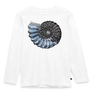 Ammonit mit wunderschöner Lobenlinie - Kinder Premium Bio Langarmshirt - Weiß - Vorne - AI Model Kid Female (0cm)