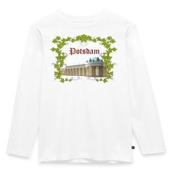 POTSDAM - Kinder Premium Bio Langarmshirt - Weiß - Vorne - AI Model Kid Female (0cm)