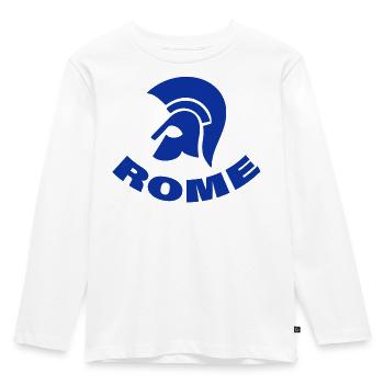 ROME - Kids' Premium Longsleeve Shirt - white - Front - AI Model Kid Female (0cm)