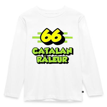 Catalan râleur - T-shirt manches longues Premium Enfant - blanc - Devant - AI Model Kid Female (0cm)