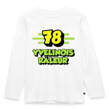Yvelinois râleur - T-shirt manches longues Premium Enfant - blanc - Devant - AI Model Kid Female (0cm)