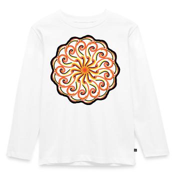 Mandala - Kids' Premium Longsleeve Shirt - white - Front - AI Model Kid Female (0cm)