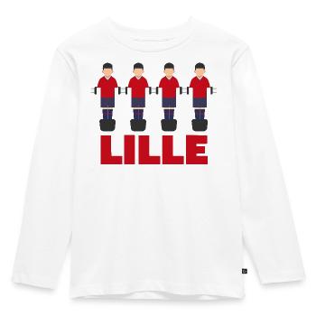 Lille - Kinder Premium Bio Langarmshirt - Weiß - Vorne - AI Model Kid Female (0cm)
