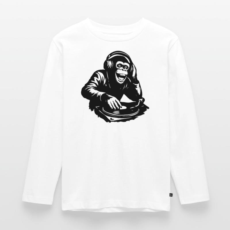 DJ The Monkey Danse à la Banksy T-shirt manches longues Premium Enfant