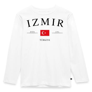 Izmir Turkey – Holiday Souvenir & Gift - Kids' Premium Longsleeve Shirt - white - Front - AI Model Kid Female (0cm)