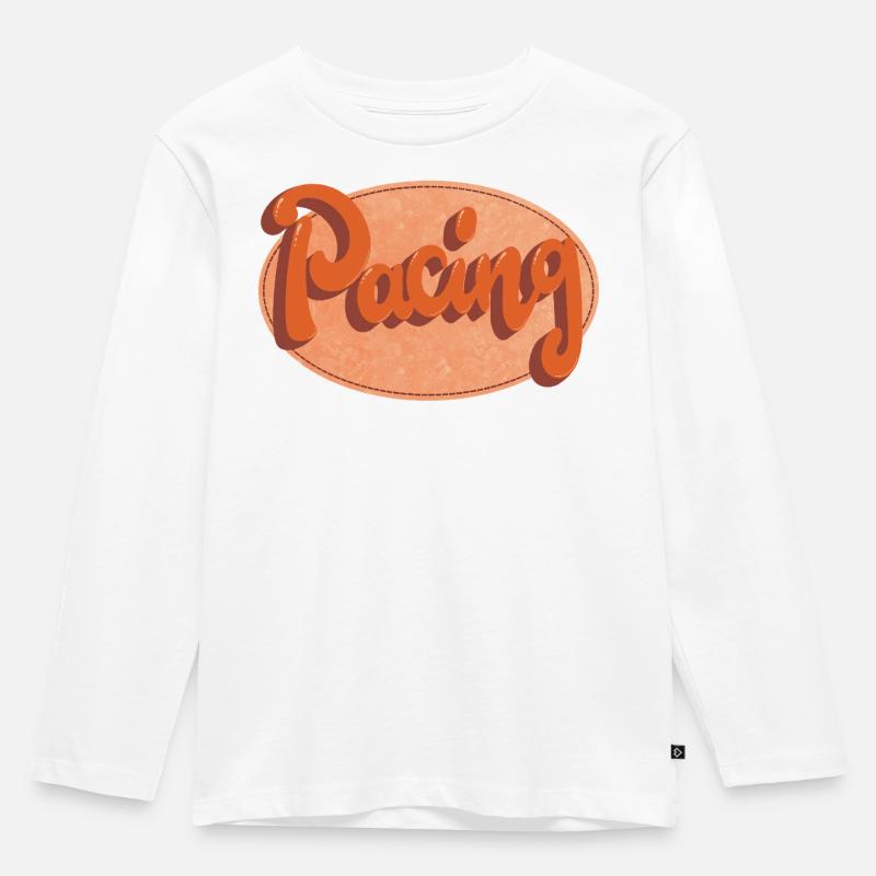 Pacing - Kinder Premium Bio Langarmshirt - Weiß