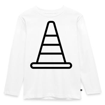 cône - T-shirt manches longues Premium Enfant - blanc - Devant - AI Model Kid Female (0cm)