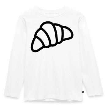 croissant - T-shirt manches longues Premium Enfant - blanc - Devant - AI Model Kid Female (0cm)