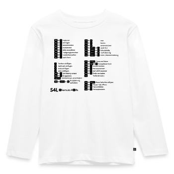 Shortcuts for design professionals! Content Creator - Kids' Premium Longsleeve Shirt - white - Front - AI Model Kid Female (0cm)