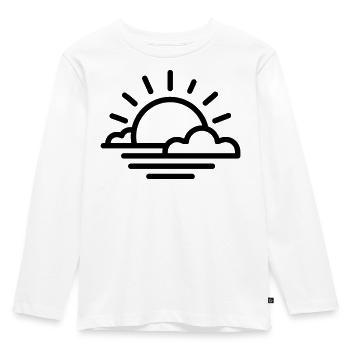 sunset - Kids' Premium Longsleeve Shirt - white - Front - AI Model Kid Female (0cm)