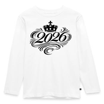 Noble 2026 - T-shirt manches longues Premium Enfant - blanc - Devant - AI Model Kid Female (0cm)