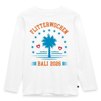 Honeymoon Bali 2026 Honeymoon Indonesia - Kids' Premium Longsleeve Shirt - white - Front - AI Model Kid Female (0cm)