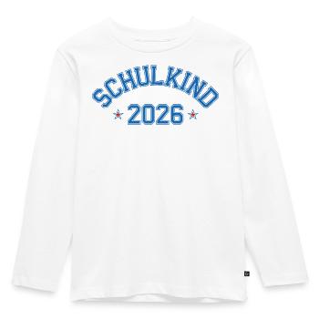 School Child 2026 School Enrollment College Leotard - Kids' Premium Longsleeve Shirt - white - Front - AI Model Kid Female (0cm)