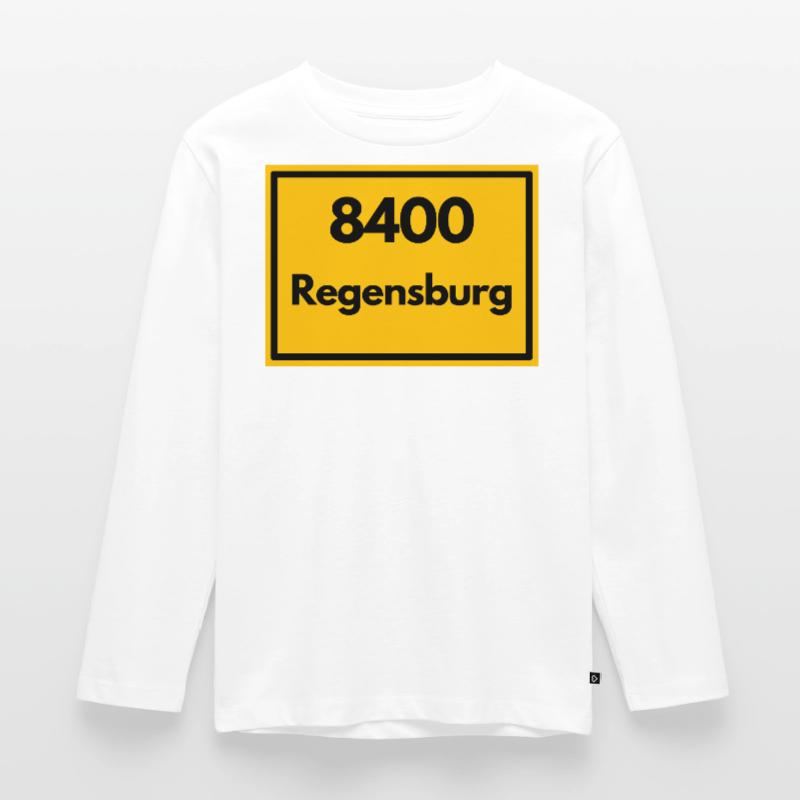 OLD POSTCODE ZIP CODE RETRO 8400 REGENSBURG Kids' Premium Longsleeve Shirt