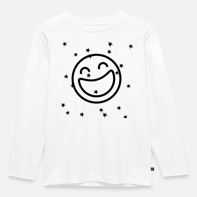Emo Joy - Kids' Premium Longsleeve Shirt - white