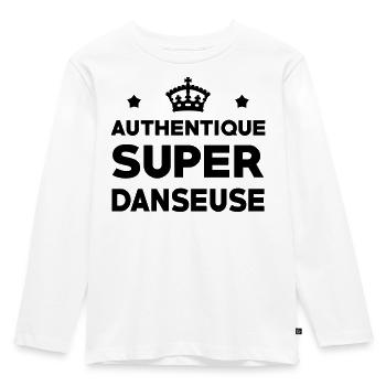 Authentic super dancer - Kids' Premium Longsleeve Shirt - white - Front - AI Model Kid Female (0cm)