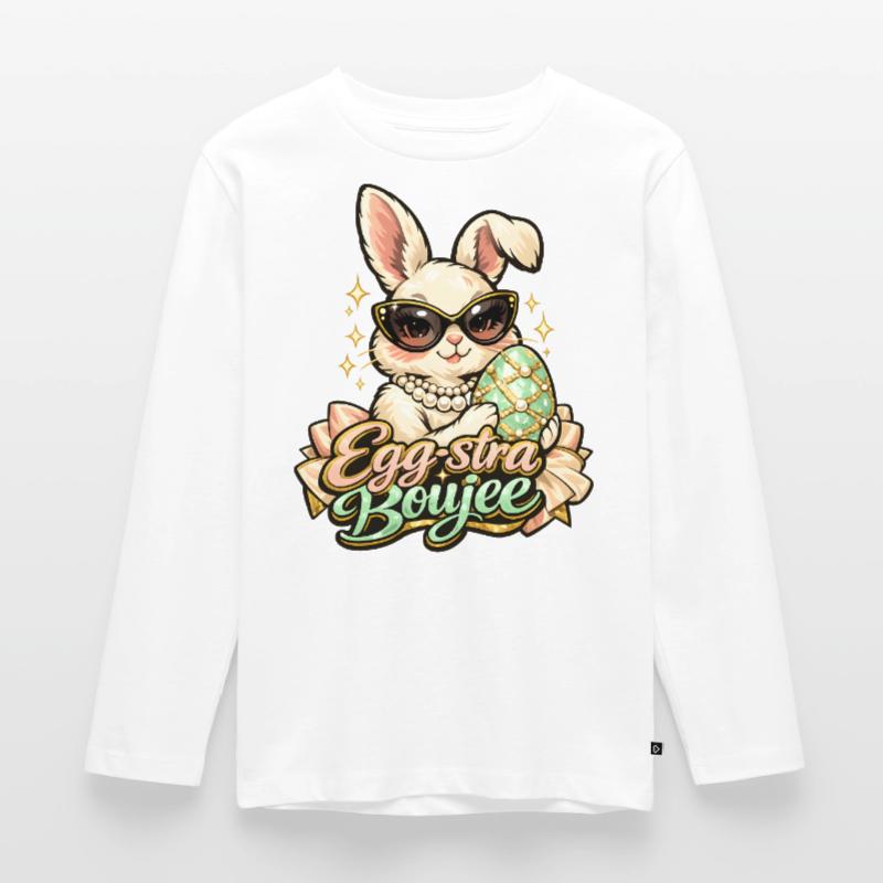 Egg-stra Boujee Easter Bunny Easter Kids' Premium Longsleeve Shirt