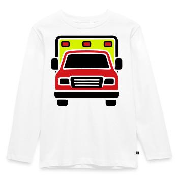 Ambulance Ambulance Front - T-shirt manches longues Premium Enfant - blanc - Devant - AI Model Kid Female (0cm)