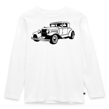 Voiture classique - T-shirt manches longues Premium Enfant - blanc - Devant - AI Model Kid Female (0cm)